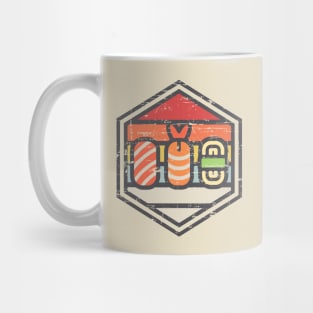 Retro Badge Sushi Light Mug